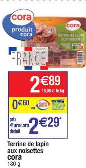 Terrine De Lapin Aux Noisettes Cora