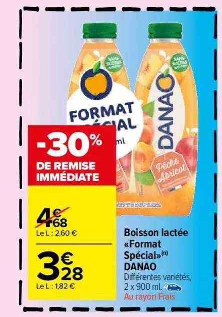 boisson lactée «format spécial» danao