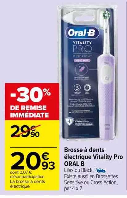 brosse à dents électrique vitality pro oral b