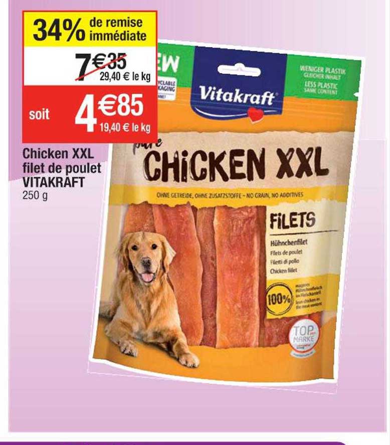 chicken xxl filet de poulet vitakraft