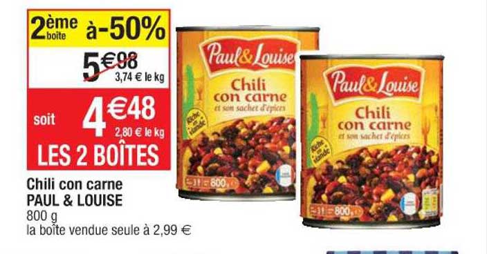 chili con carne paul & louise