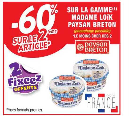 la gamme madame loïk paysan breton