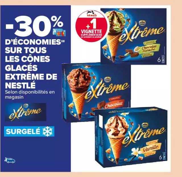 Les Cônes Glacés Extrême De Nestlé