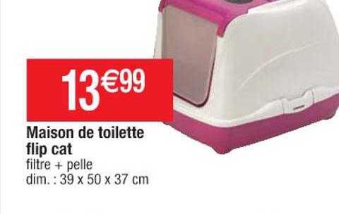 maison de toilette flip cat