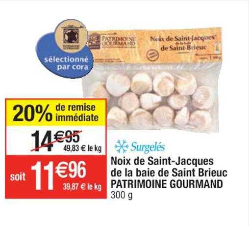 noix de saint-jacques de la baie de saint brieuc patrimoine gourmand