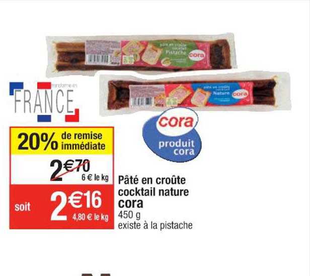 Pâté En Croûte Cocktail Nature Cora