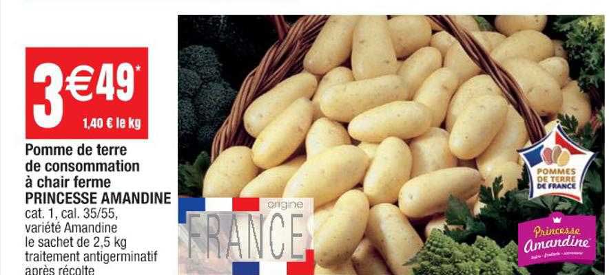 Pomme De Terre De Consommation à Chair Ferme Princesse Amandine
