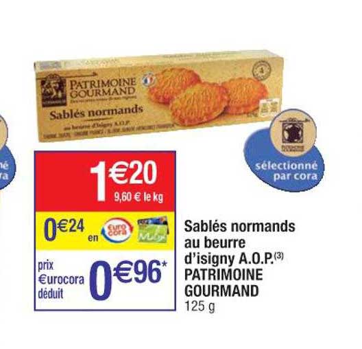 sablés normands au beurre d'isigny a.o.p. patrimoine gourmand