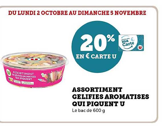 assortiment gélifiés aromatisés qui piquent u