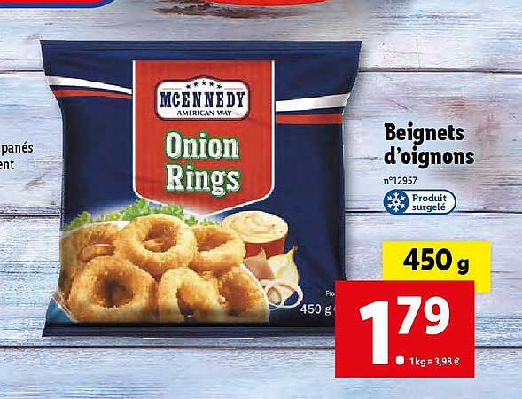 beignets d'oignons mcennedy