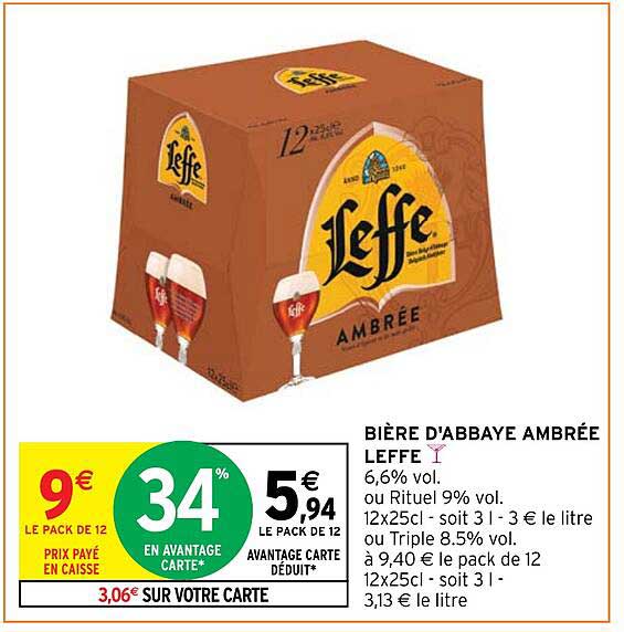 Bière D'abbaye Ambrée Leffe