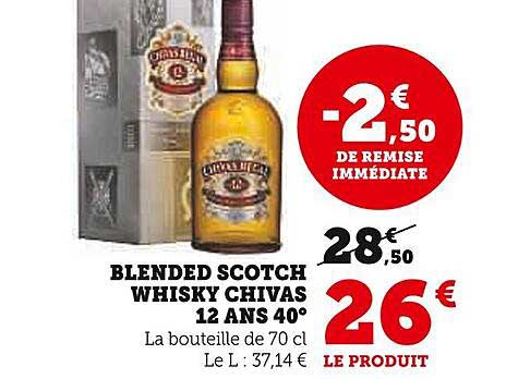 blended scotch whisky chivas 12 ans 40°