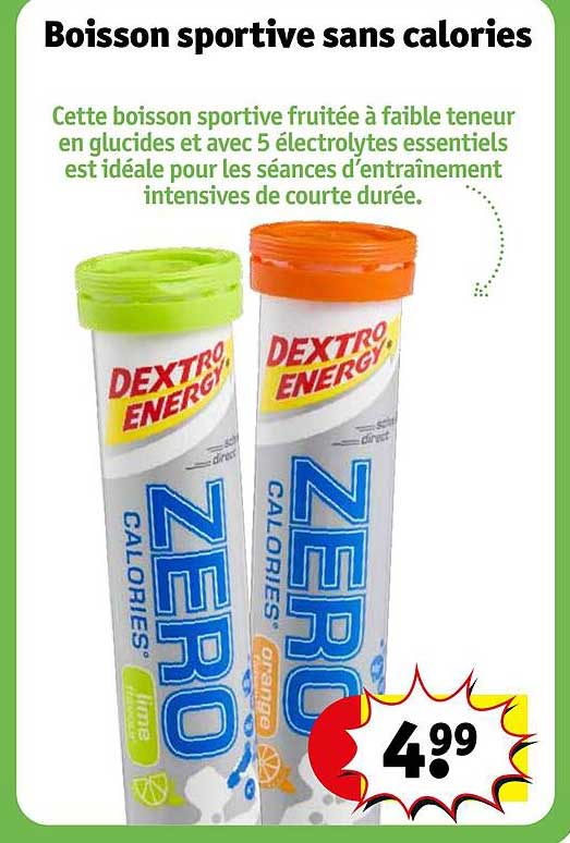 boisson sportive sans calories