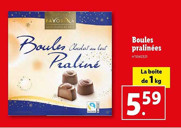 boules pralinées favorina