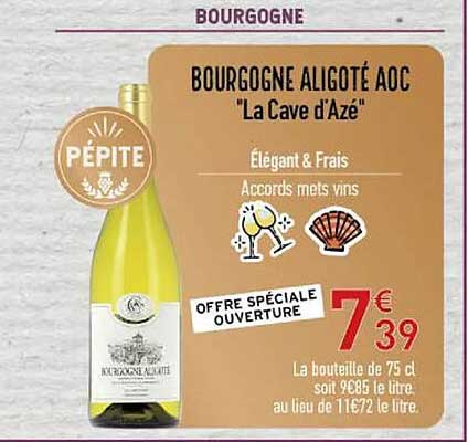 bourgogne aligoté aoc "la cave d'azé"