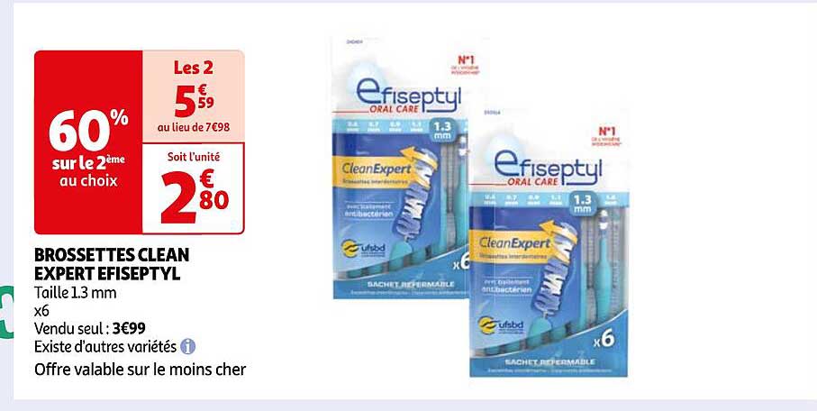 brossettes clean expert efiseptyl