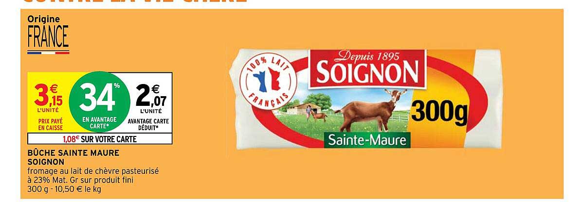 bûche sainte maure soignon