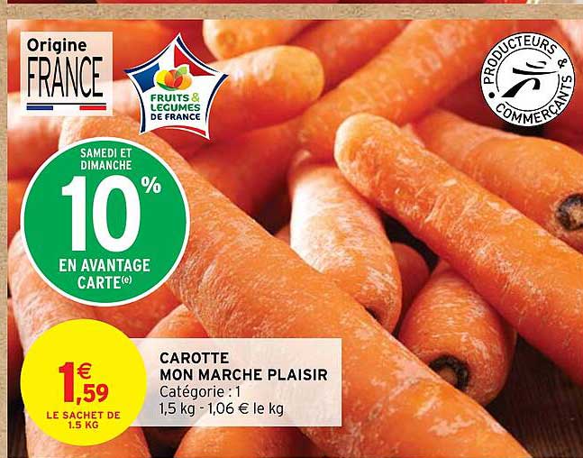 carotte mon marché plaisir