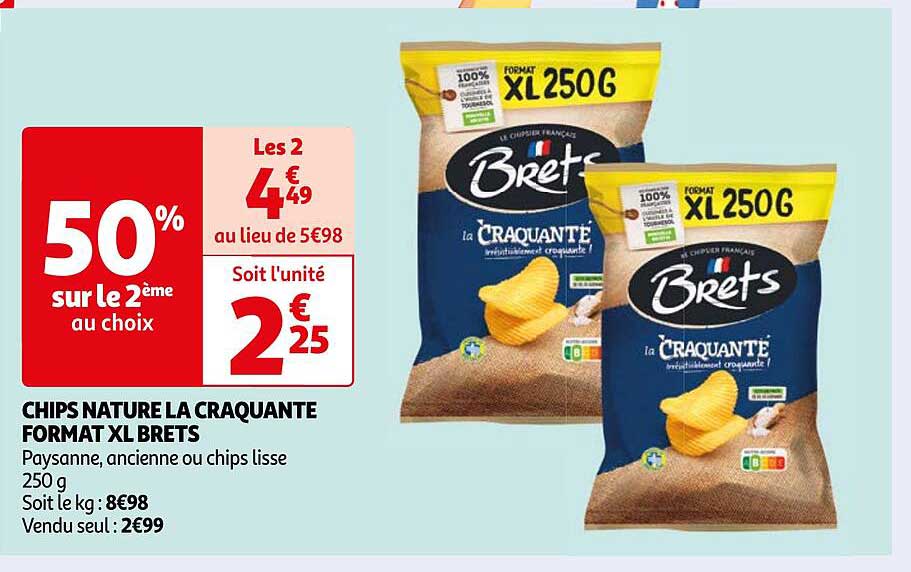 chips nature la craquante format xl brets