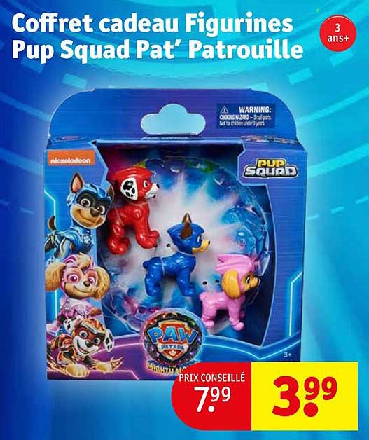 coffret cadeau figurines pup squad pat' patrouille