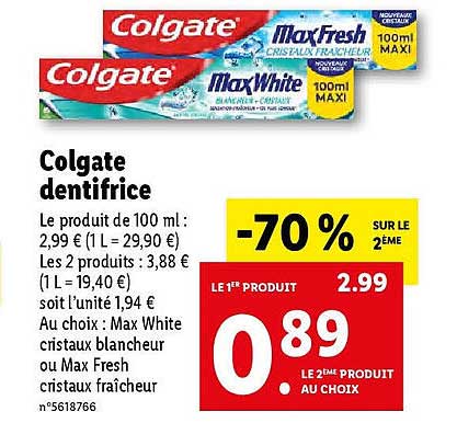 Colgate Dentifrice