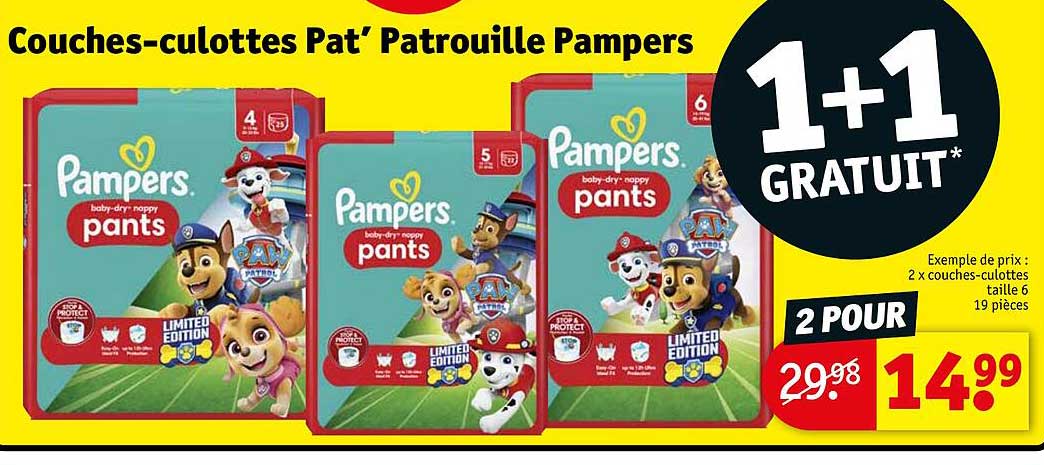 couches-culottes pat' patrouille pampers