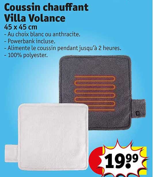 coussin chauffant villa volance