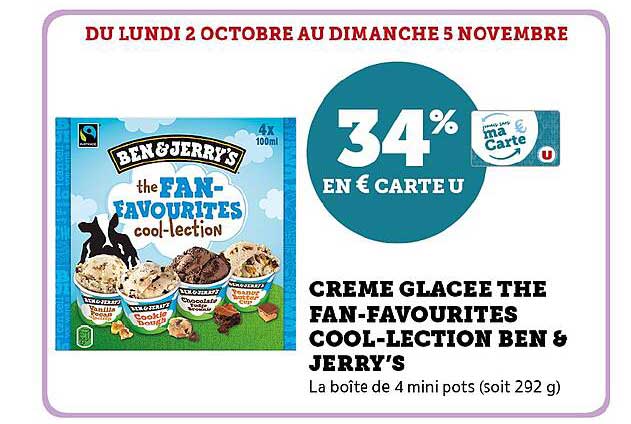 crème glacée thé fan-favourites cool-lection ben & jerry's