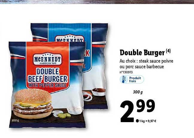 Double Burger Mcennedy