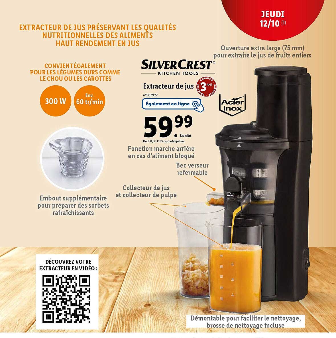 extracteur de jus silver crest