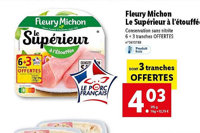 fleury michon le supérieur à l'étouffée