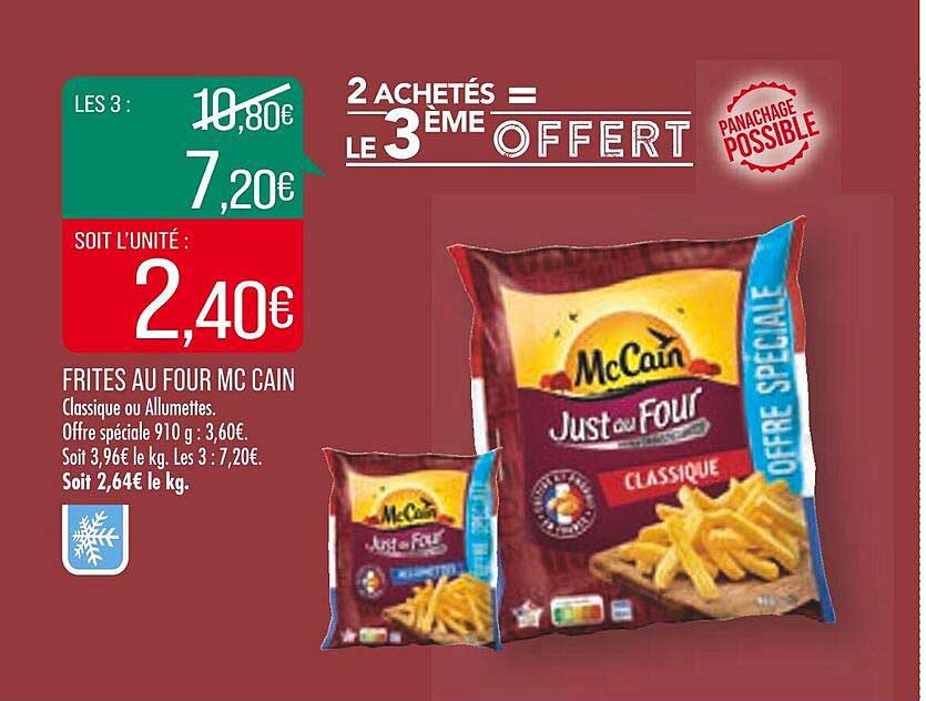 frites au four mc cain