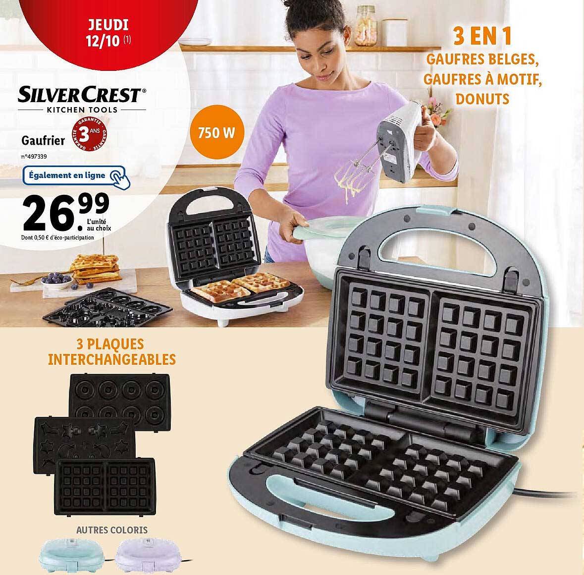 gaufrier silver crest