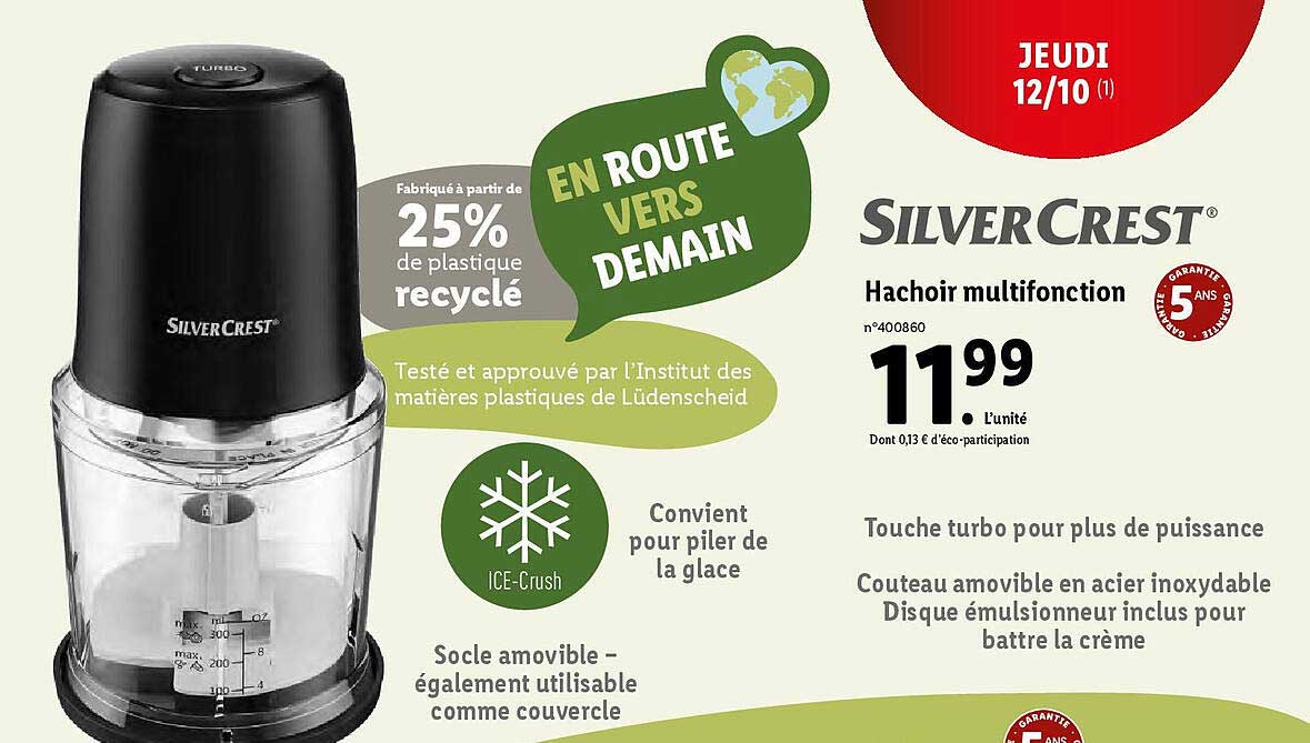 hachoir multifonction silver crest