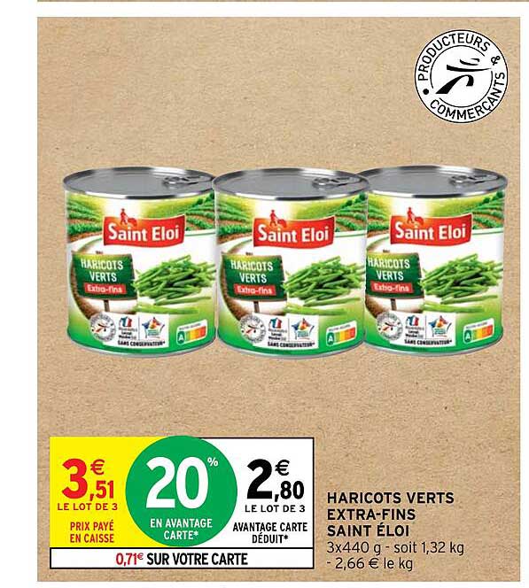 haricots verts extra-fins saint éloi