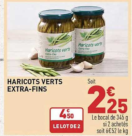 haricots verts extra-fins