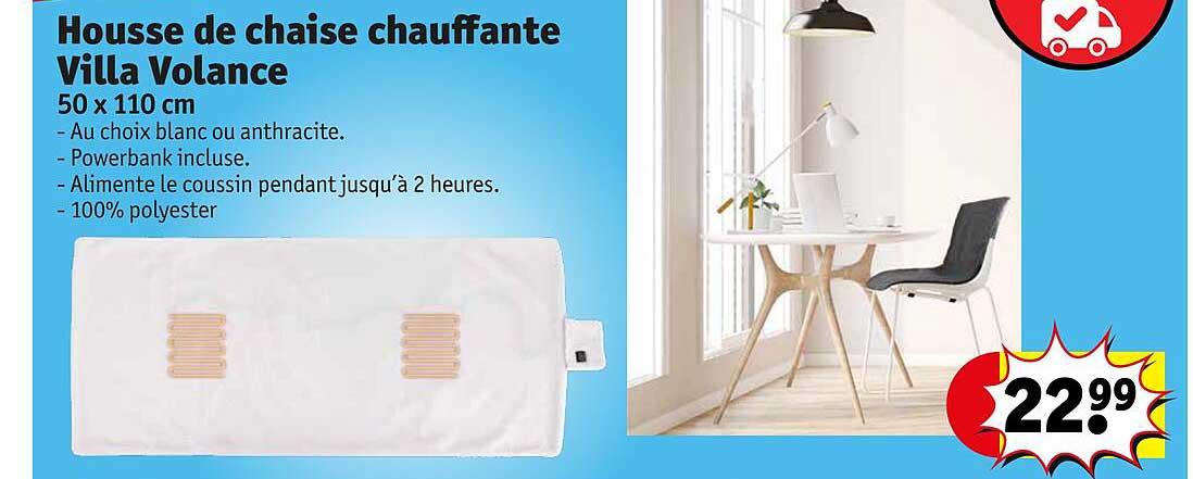 housse de chaise chauffante villa volance