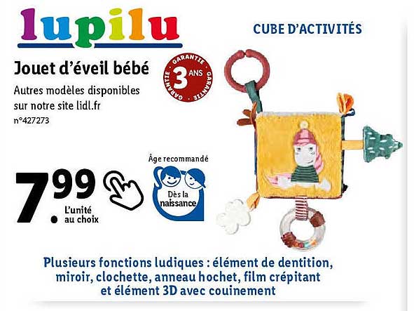 jouet d'éveil bébé lupilu