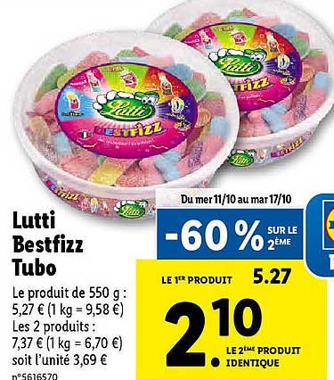 Lutti Bestfizz Tubo