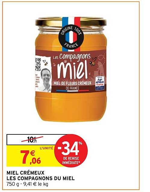 miel crémeux les compagnons du miel