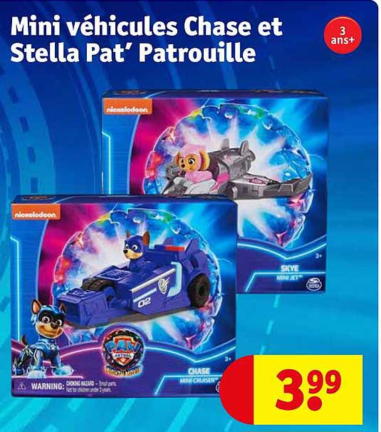 mini véhicules chase et stella pat' patrouille