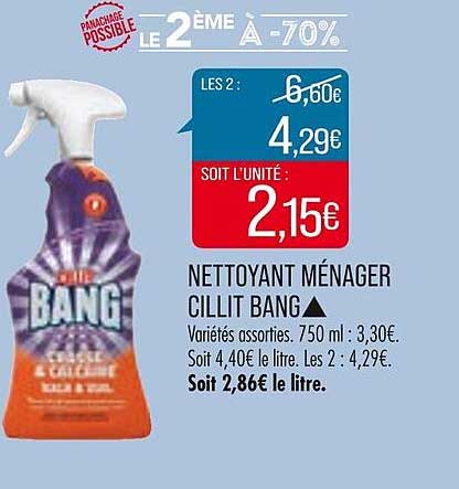 nettoyant ménager cillit bang