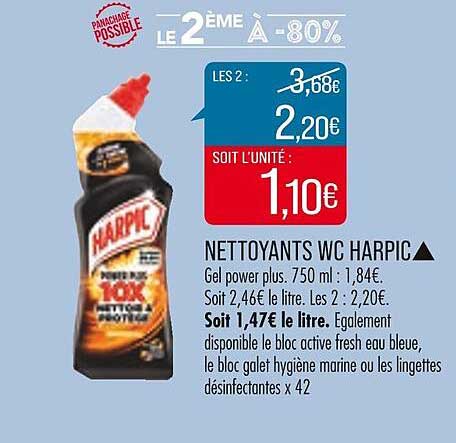 nettoyants wc harpic