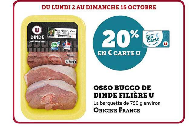 osso bucco de dinde filière u