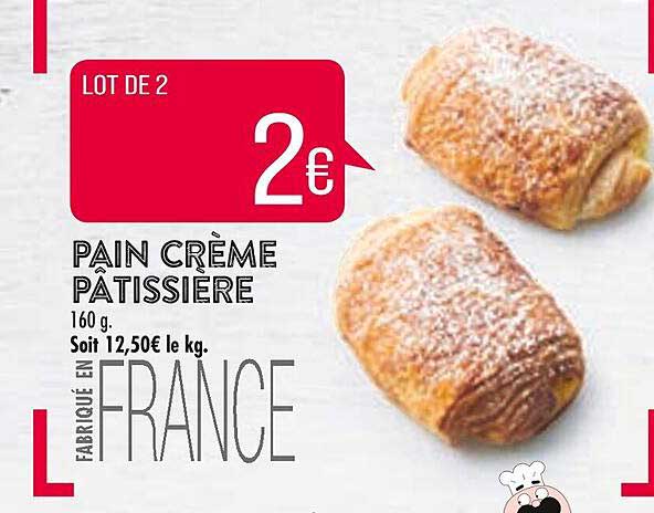 pain crème pâtissière