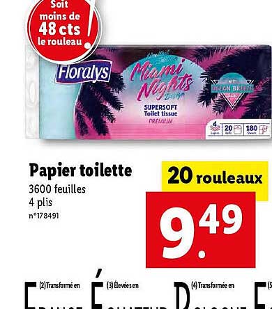 Papier Toilette Floralys