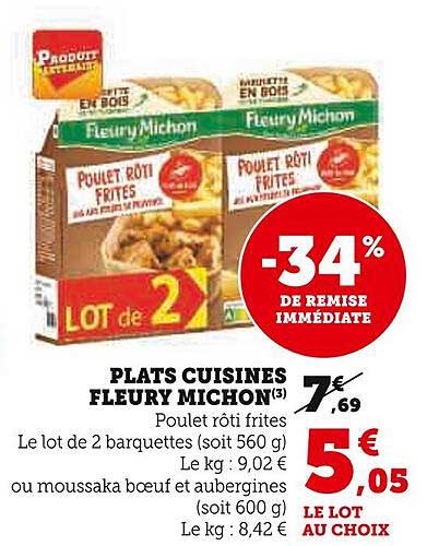 plats cuisinés fleury michon