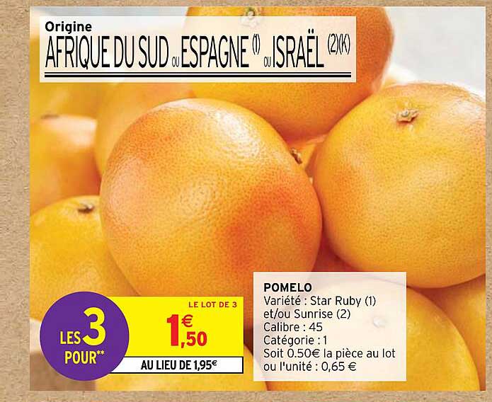 pomelo star ruby et/ou sunrise