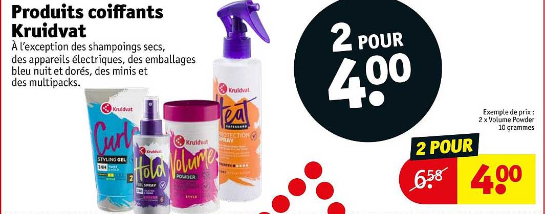 produits coiffants kruidvat