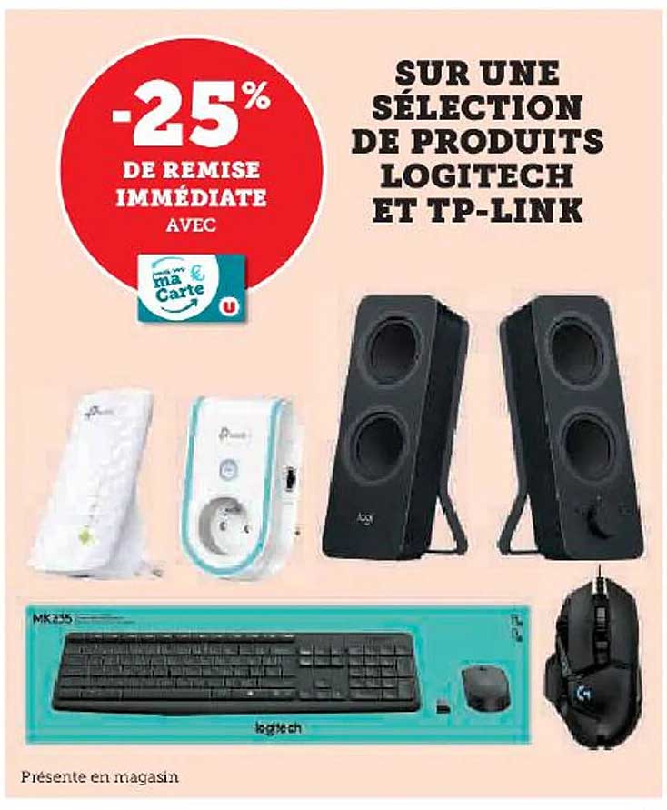 produits logitech et tp-link